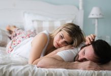Picture of young couple having relationship problems crisis